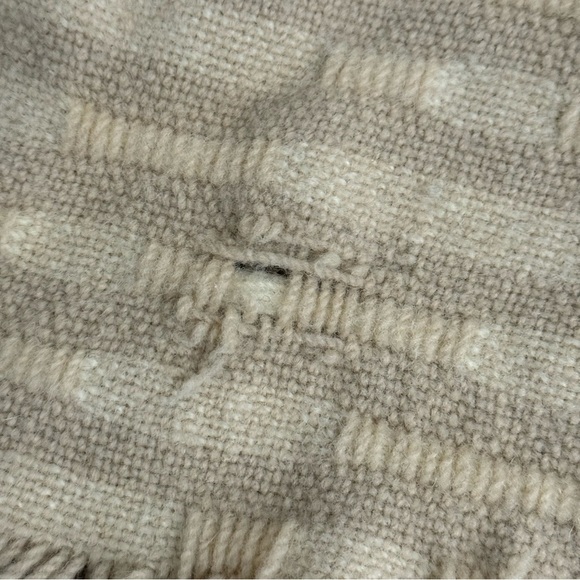 Pendleton Wool Blanket with Cream Texture Vintage - Picture 7 of 9